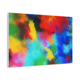 Abstract Color Burst Canvas Print — Vibrant Stretched Matte Wall Art