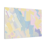 Pastel Abstract Brushstroke Canvas Wall Art