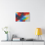 Abstract Color Burst Canvas Print — Vibrant Stretched Matte Wall Art