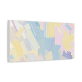 Pastel Abstract Brushstroke Canvas Wall Art