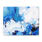 Abstract Blue Galaxy Canvas Print — Matte Stretched Wall Art