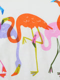 Children's Casual Flamingo Round Neck T-Shirt