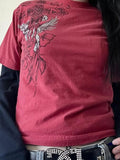 Skull Graphic Round Neck Long Sleeve T-Shirt