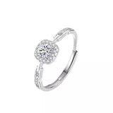 925 Sterling Silver Zircon Ring