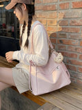 Adjustable Strap Leather Shoulder Bag