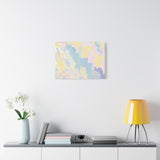 Pastel Abstract Brushstroke Canvas Wall Art