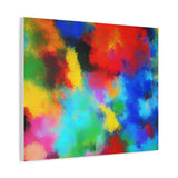 Abstract Color Burst Canvas Print — Vibrant Stretched Matte Wall Art