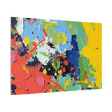 Abstract Color Splash Matte Canvas — Stretched Wall Art
