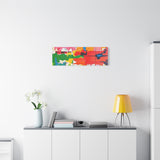 Abstract Color Splash Matte Canvas Print — Vibrant Modern Wall Art