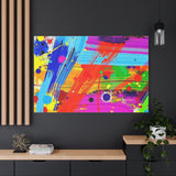 Abstract Color Splash Canvas Print — Vibrant Modern Wall Art
