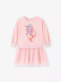 Children's Unicorn Graphic Tulle Dress