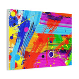 Abstract Color Splash Canvas Print — Vibrant Modern Wall Art