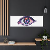 Cosmic Eye Canvas Print — Galaxy Eye Matte Stretched Wall Art