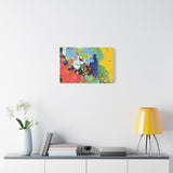 Abstract Color Splash Matte Canvas — Stretched Wall Art
