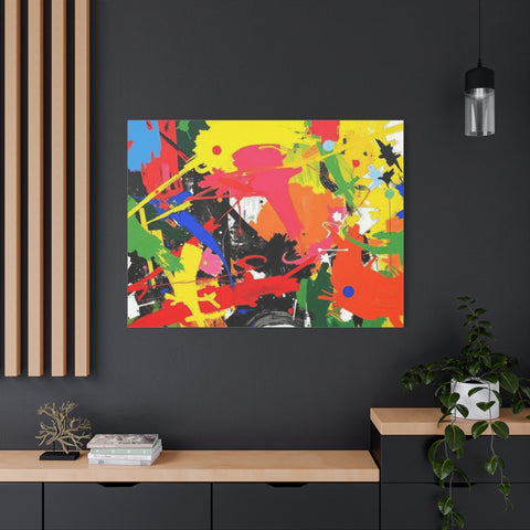 Abstract Art Matte Stretched Canvas — Modern Wall Decor