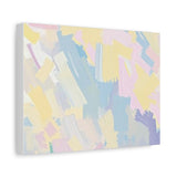Pastel Abstract Brushstroke Canvas Wall Art
