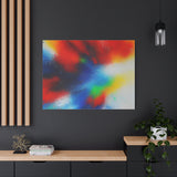 Abstract Color Burst Canvas Print — Vibrant Stretched Matte Wall Art
