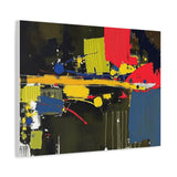 Abstract Color Splash Matte Canvas Print — Modern Stretched Wall Art