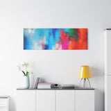 Vibrant Abstract Color Splash Matte Canvas Print