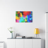 Abstract Color Burst Canvas Print — Vibrant Stretched Matte Wall Art