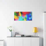 Abstract Color Burst Canvas Print — Vibrant Stretched Matte Wall Art
