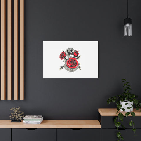 Matte Stretched Canvas - Snake Wall Art