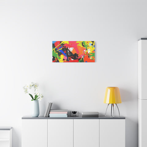Abstract Art Matte Stretched Canvas — Modern Wall Decor