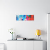 Vibrant Abstract Color Splash Matte Canvas Print