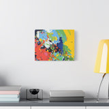 Abstract Color Splash Matte Canvas — Stretched Wall Art