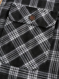 Men's Plus Size Plaid Button Down Shirt