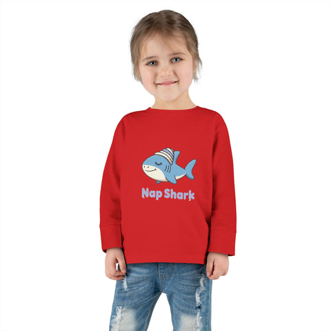 Nap Shark Toddler Long Sleeve Tee