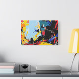 Abstract Color Splash Matte Canvas Print — Modern Stretched Wall Art