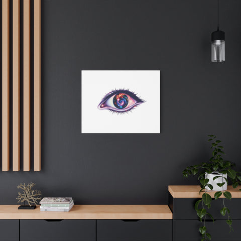 Cosmic Eye Canvas Print — Galaxy Eye Matte Stretched Wall Art
