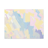 Pastel Abstract Brushstroke Canvas Wall Art