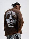 Men's Oversized Long Sleeve Graphic T-Shirt