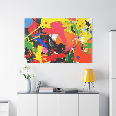 Abstract Art Matte Stretched Canvas — Modern Wall Decor