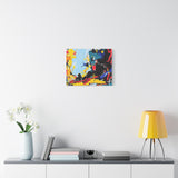 Abstract Color Splash Matte Canvas Print — Modern Stretched Wall Art