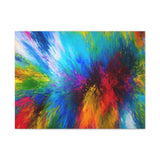 Abstract Color Explosion Matte Canvas Print