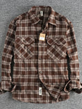 Men's Plus Size Plaid Button Down Shirt
