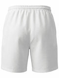 Men's Full Size Linen Blend Drawstring Shorts Plus Size
