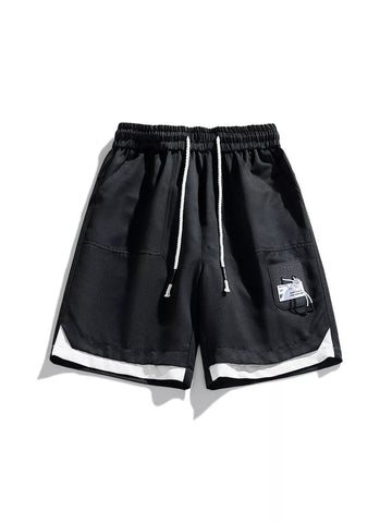Men's Plus Size Drawstring Casual Cargo Shorts