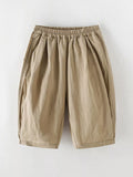 Children's Casual Elastic Waist Capris