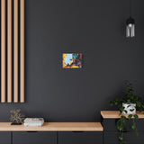 Abstract Color Splash Matte Canvas Print — Modern Stretched Wall Art