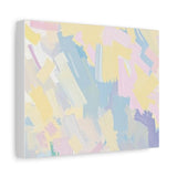 Pastel Abstract Brushstroke Canvas Wall Art