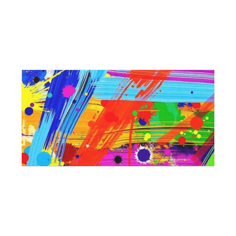 Abstract Color Splash Canvas Print — Vibrant Modern Wall Art