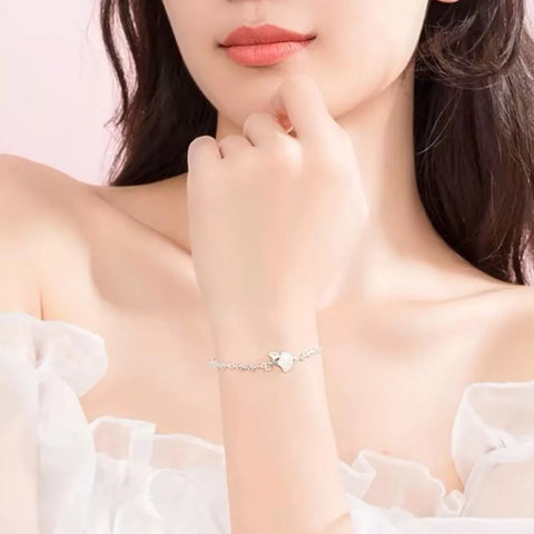 925 Sterling Silver Ginkgo Leaf Bracelet