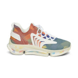 Mesh Sneakers — Colorful Abstract Athletic Shoes for Women