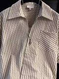 Men's Striped Roll-Up Sleeve Shirt