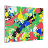 Abstract Color Splash Canvas Print — Vibrant Modern Wall Art