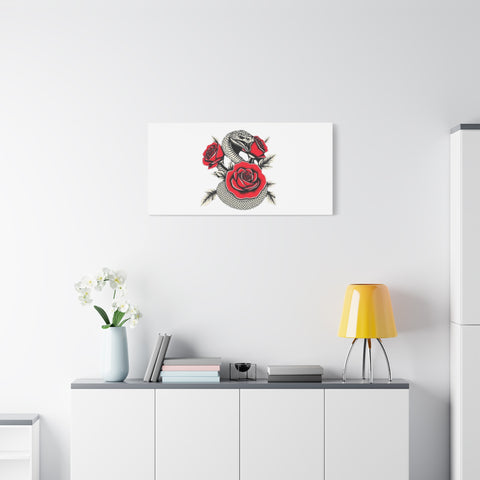 Matte Stretched Canvas - Snake Wall Art